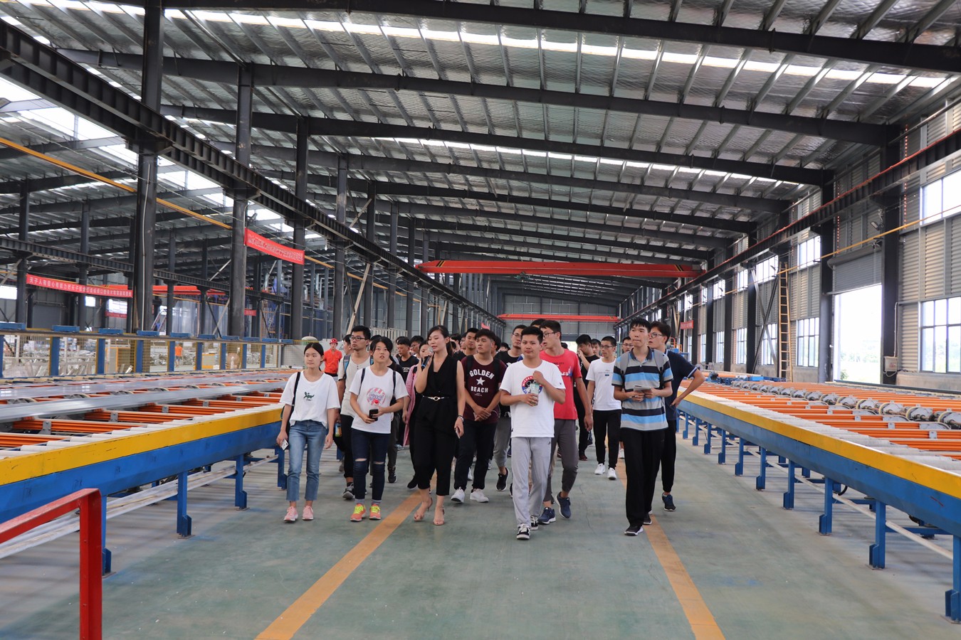 华北水利水电大学师生来我公司参观交流学习
