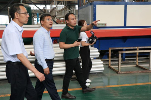 周口市副市长胡军莅临天子铝业调研